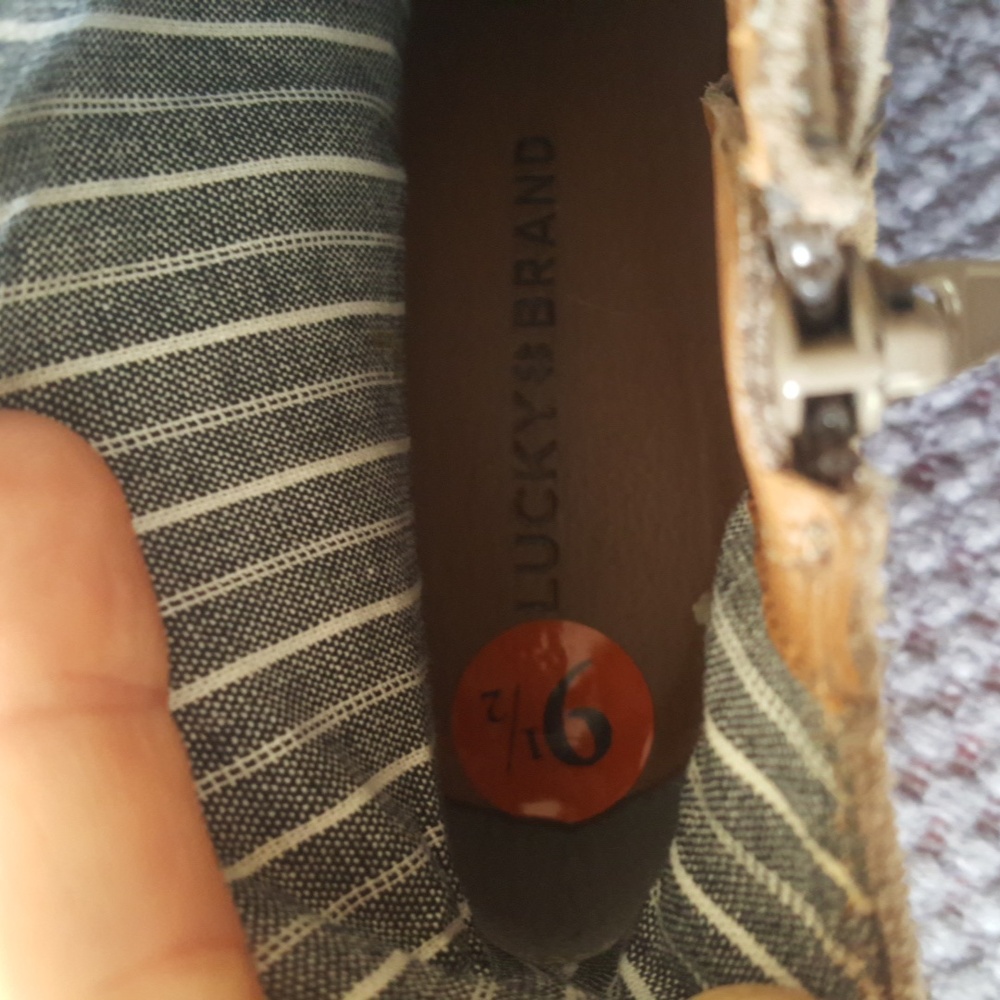 Lucky Brand Tan Ankle Boots - Picture 6 of 7